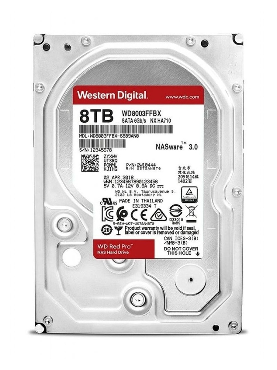Жесткий диск WDl SATA-III 8Tb WD8003FFBX Red Pro
Жесткий диск WDl SATA-III 8Tb WD8003FFBX Red Pro