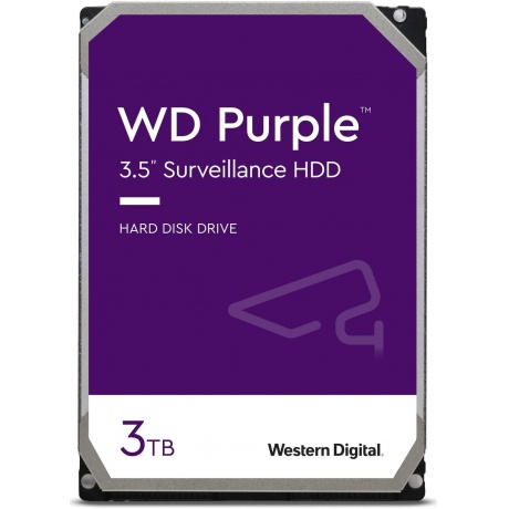 Жесткий диск HDD WD 3.5" 3TB WD33PURZ Purple (SATA-III)
Жесткий диск HDD WD 3.5" 3TB WD33PURZ Purple (SATA-III)