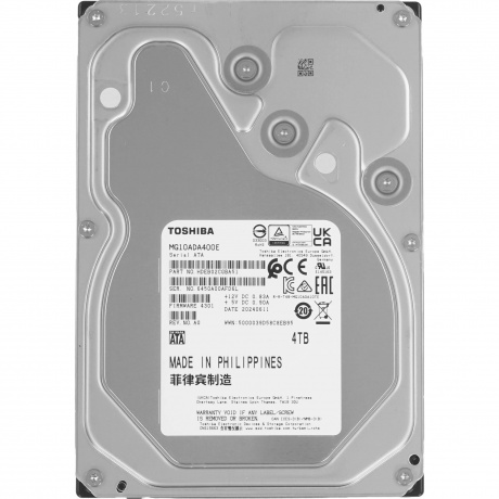 Жесткий диск Toshiba SATA-III 4TB MG10ADA400E
Жесткий диск Toshiba SATA-III 4TB MG10ADA400E