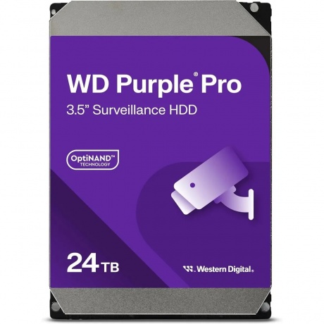 Жесткий диск WD SATA-III 24TB WD240PURP Surveillance Purple Pro
Жесткий диск WD SATA-III 24TB WD240PURP Surveillance Purple Pro