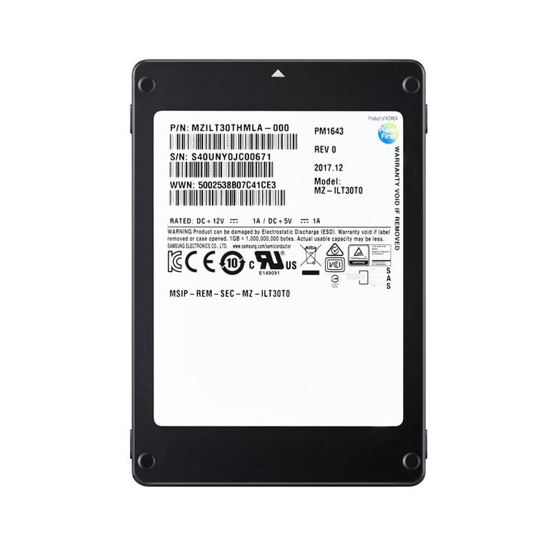 Накопитель SSD Samsung Enterprise PM1643 1920Gb (MZILT1T9HAJQ-00007)
Накопитель SSD Samsung Enterprise PM1643 1920Gb (MZILT1T9HAJQ-00007)