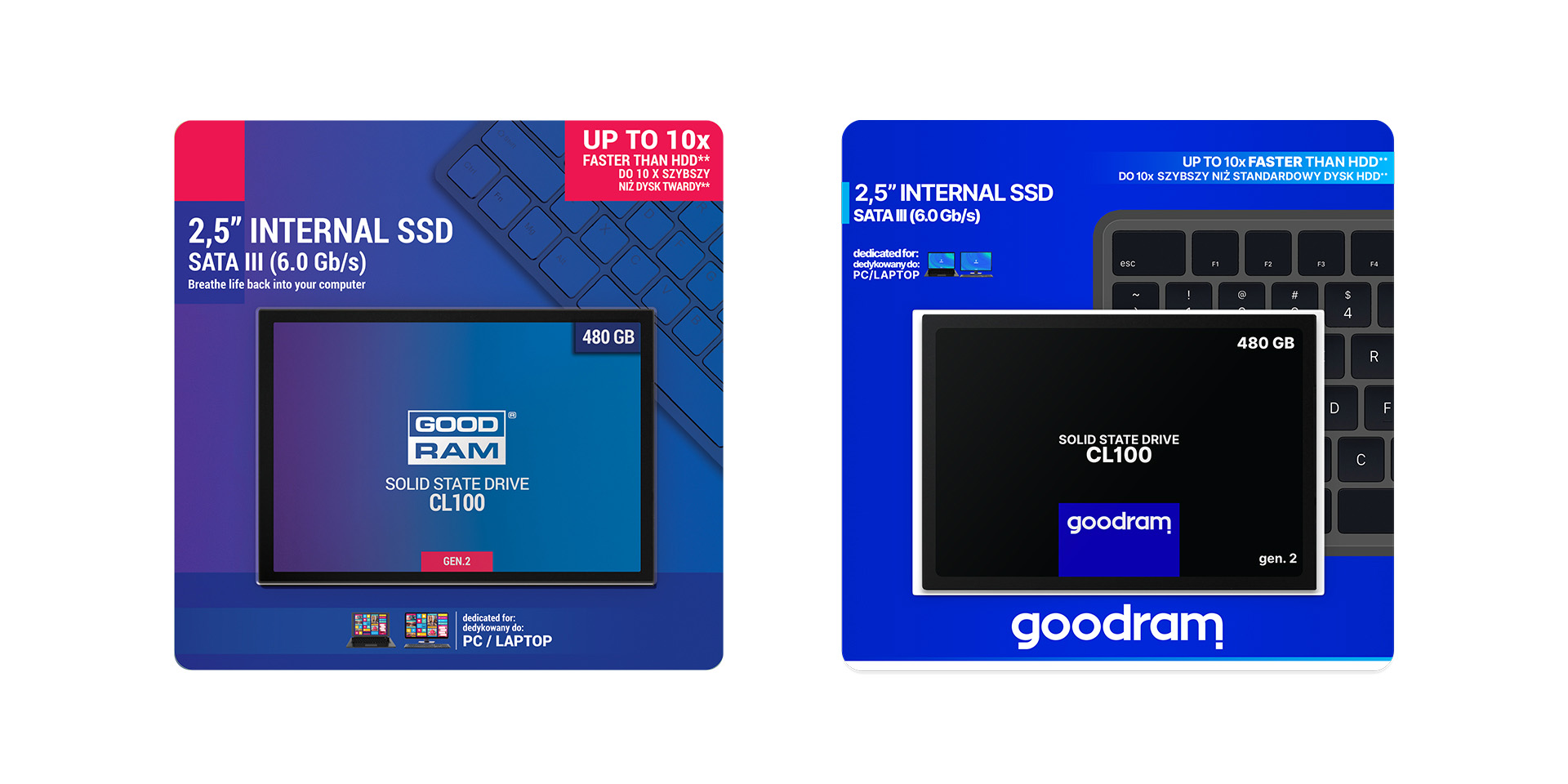 Накопитель SSD GoodRam CL100 480Gb (SSDPR-CL100-480-G2
Накопитель SSD GoodRam CL100 480Gb (SSDPR-CL100-480-G2