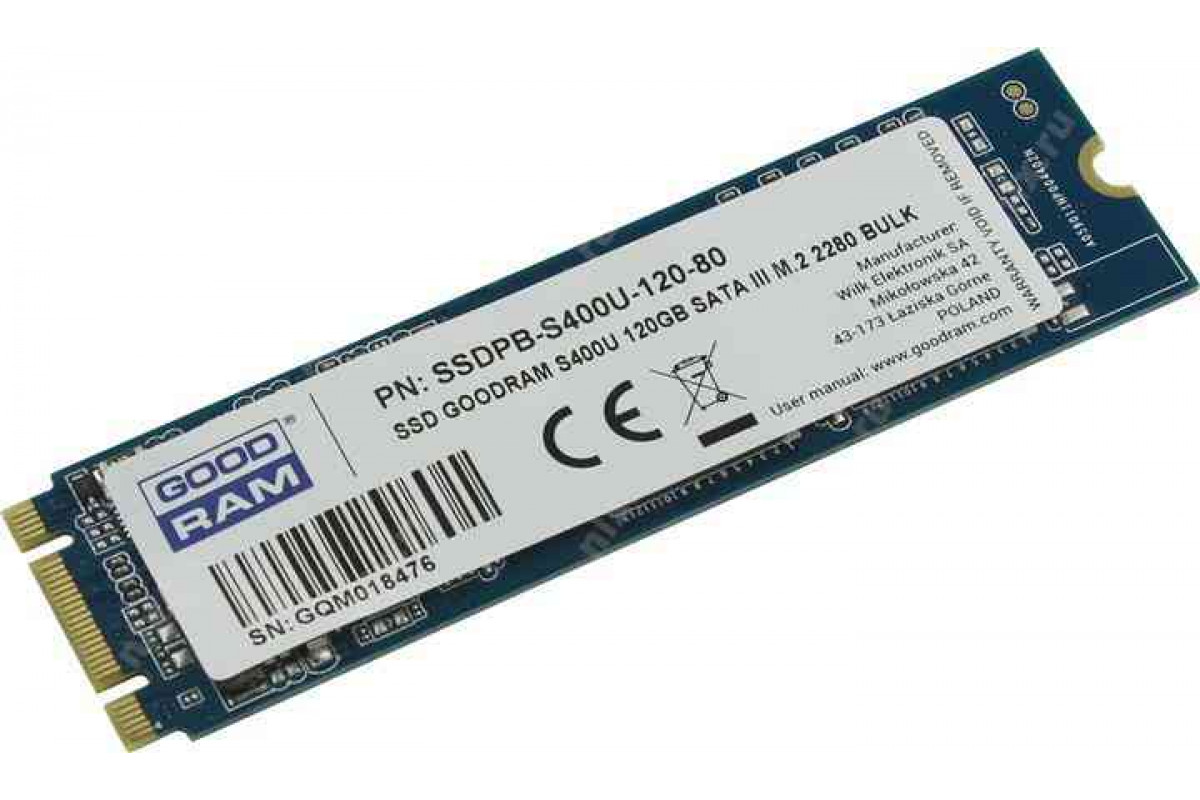 Накопитель SSD Goodram S400U 120GB (SSDPR-S400U-120-80)
Накопитель SSD Goodram S400U 120GB (SSDPR-S400U-120-80)