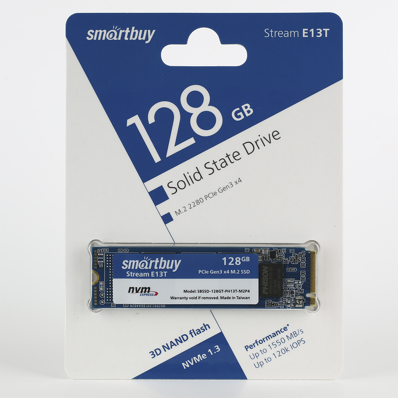 Накопитель SSD Smartbuy Stream E13T 128Gb (SBSSD-128GT-PH13T-M2P4)
Накопитель SSD Smartbuy Stream E13T 128Gb (SBSSD-128GT-PH13T-M2P4)