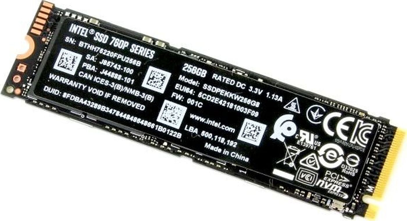 Накопитель SSD Intel 256GB TLC 760P (SSDPEKKW256G8XT 963290
Накопитель SSD Intel 256GB TLC 760P (SSDPEKKW256G8XT 963290