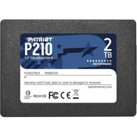 Накопитель SSD Patriot P210 2Tb P210 (P210S2TB25)
Накопитель SSD Patriot P210 2Tb P210 (P210S2TB25)