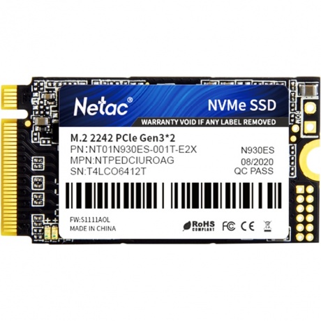 Накопитель SSD Netac N930ES Series 1Tb (NT01N930ES-001T-E2X)
Накопитель SSD Netac N930ES Series 1Tb (NT01N930ES-001T-E2X)
