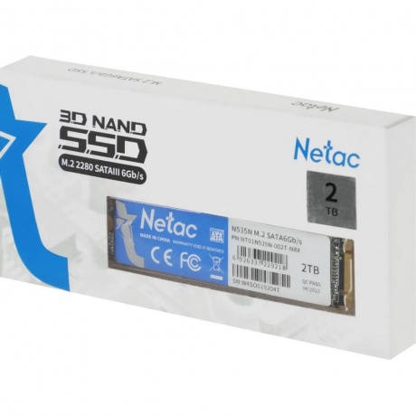 Накопитель SSD Netac N535N Series 2Tb (NT01N535N-002T-N8X)
Накопитель SSD Netac N535N Series 2Tb (NT01N535N-002T-N8X)