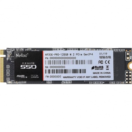 Накопитель SSD Netac N930E Pro 128Gb (NT01N930E-128G-E4X)
Накопитель SSD Netac N930E Pro 128Gb (NT01N930E-128G-E4X)