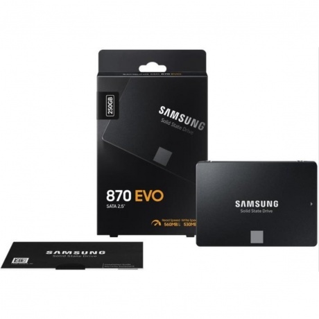 Накопитель SSD Samsung 870 EVO 250Gb (MZ-77E250BW)
Накопитель SSD Samsung 870 EVO 250Gb (MZ-77E250BW)