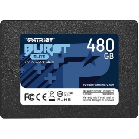Накопитель SSD Patriot SATA2.5" 480GB BURST E PBE480GS25SSDR
Накопитель SSD Patriot SATA2.5" 480GB BURST E PBE480GS25SSDR