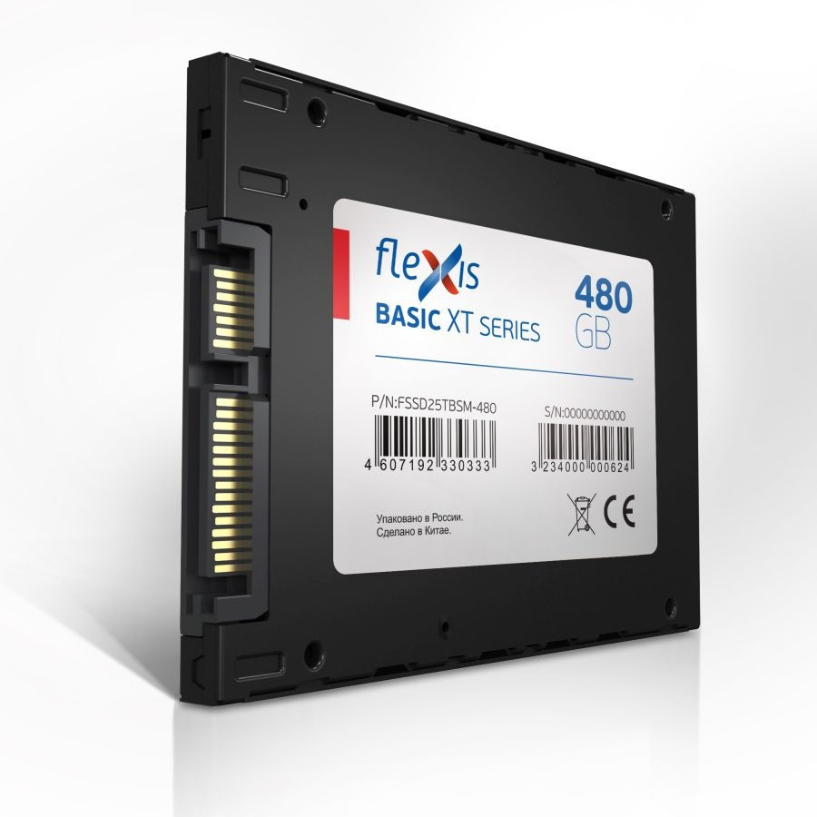 Накопитель SSD Flexis Basic XT 480Gb (FSSD25TBSM-480)
Накопитель SSD Flexis Basic XT 480Gb (FSSD25TBSM-480)