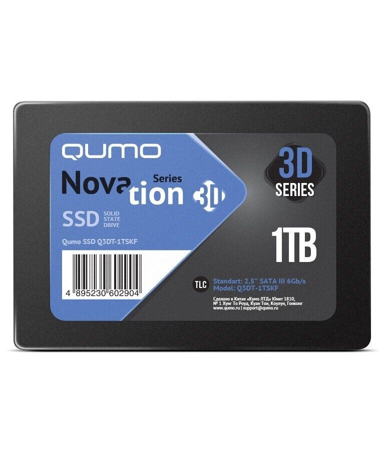 Накопитель SSD Qumo Novation 1Tb (Q3DT-1TSKF)
Накопитель SSD Qumo Novation 1Tb (Q3DT-1TSKF)