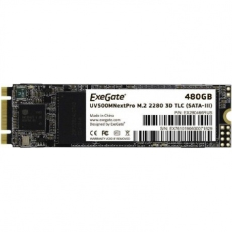 Накопитель SSD ExeGate UV500MNextPro 480 Gb (EX280466RUS)
Накопитель SSD ExeGate UV500MNextPro 480 Gb (EX280466RUS)