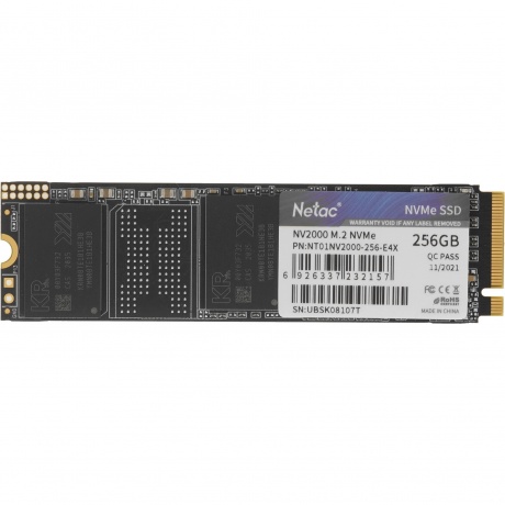 Накопитель SSD Netac M.2 2280 NV2000 NVMe PCIe 256GB (NT01NV2000-256-E4X)
Накопитель SSD Netac M.2 2280 NV2000 NVMe PCIe 256GB (NT01NV2000-256-E4X)