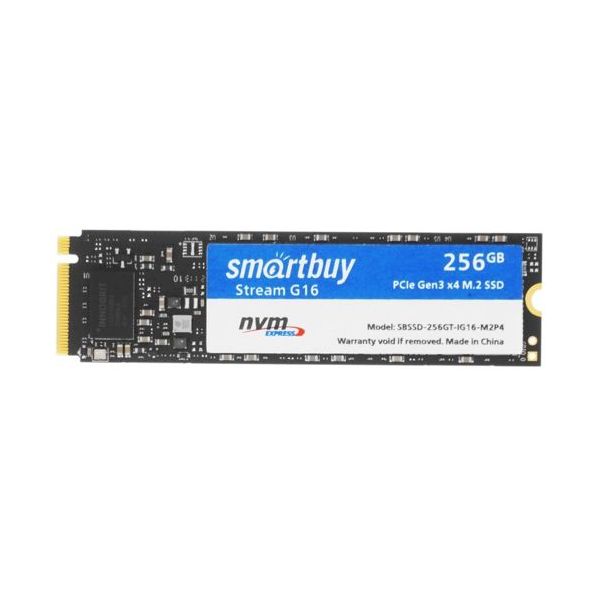 Накопитель SSD Smartbuy Stream G16 256Gb (SBSSD-256GT-IG16-M2P4)
Накопитель SSD Smartbuy Stream G16 256Gb (SBSSD-256GT-IG16-M2P4)