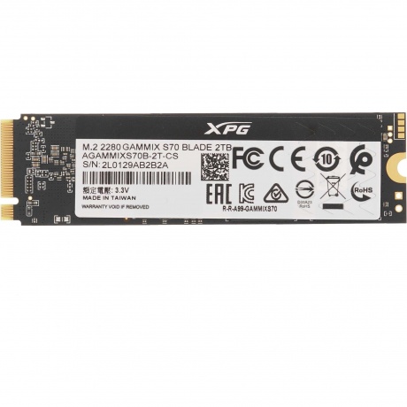 Накопитель SSD A-Data Gammix S70 Blade 2048GB (AGAMMIXS70B-2T-CS)
Накопитель SSD A-Data Gammix S70 Blade 2048GB (AGAMMIXS70B-2T-CS)