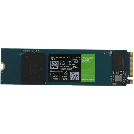 Накопитель SSD Western Digital SN350 2ТБ (WDS200T3G0C)
Накопитель SSD Western Digital SN350 2ТБ (WDS200T3G0C)