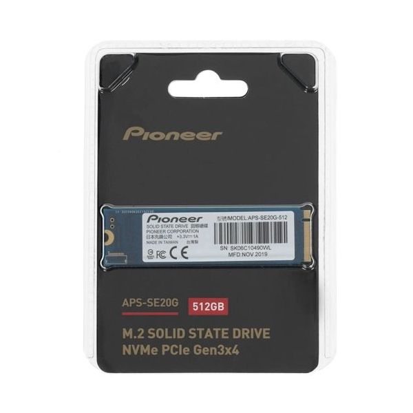 Накопитель SSD Pioneer PCIe Gen3x4 512GB (APS-SE20G-512)
Накопитель SSD Pioneer PCIe Gen3x4 512GB (APS-SE20G-512)
