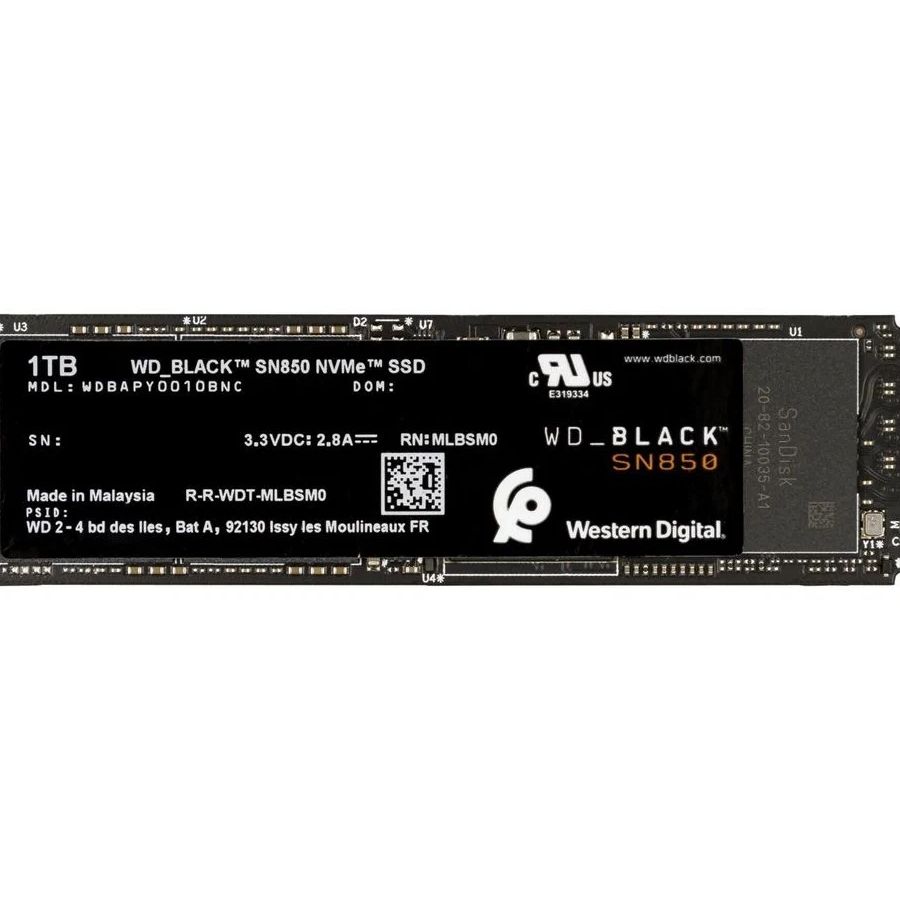 Накопитель SSD WD SN850 1TB (WDBAPY0010BNC-WRSN)
Накопитель SSD WD SN850 1TB (WDBAPY0010BNC-WRSN)