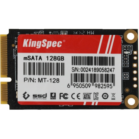 Накопитель SSD KingSpec 128Gb mSATA (MT-128)
Накопитель SSD KingSpec 128Gb mSATA (MT-128)