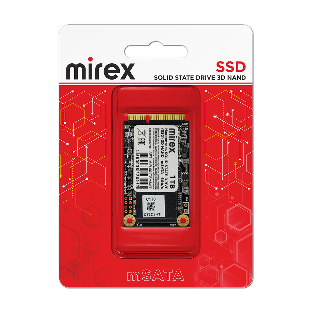 Накопитель SSD Mirex 1Tb 13640-001TBmSAT
Накопитель SSD Mirex 1Tb 13640-001TBmSAT