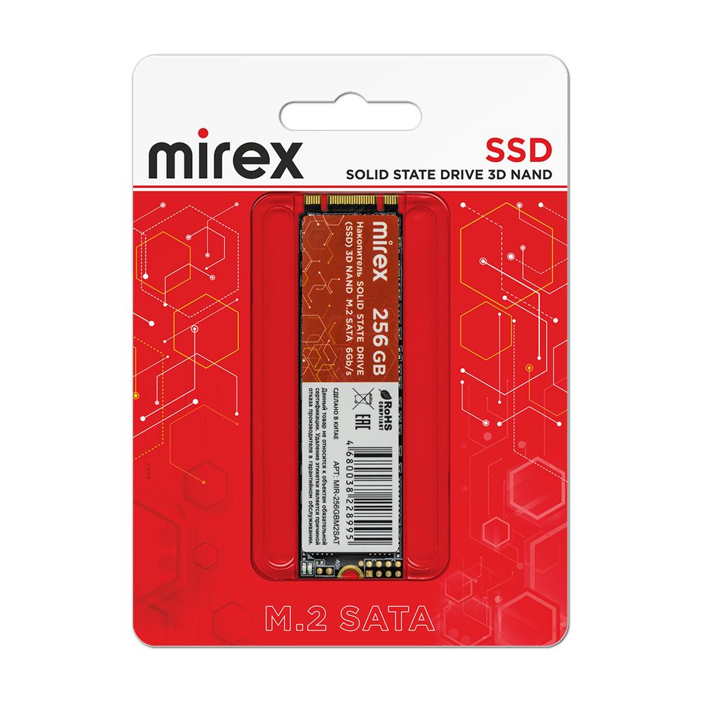 Накопитель SSD Mirex 256Gb 13640-256GBM2SAT
Накопитель SSD Mirex 256Gb 13640-256GBM2SAT