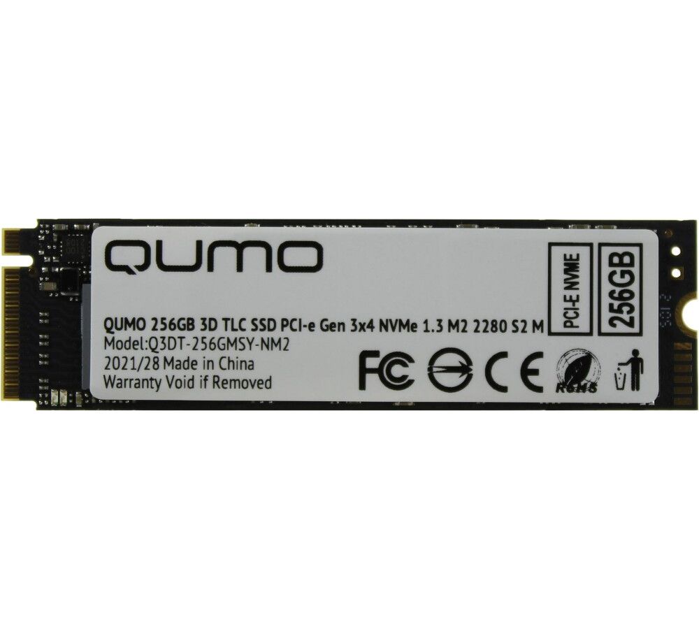 Накопитель SSD M.2 Qumo Novation 256GB PCIe 3.0 x4 3D TLC OEM (Q3DT-256GMSY-NM2)
Накопитель SSD M.2 Qumo Novation 256GB PCIe 3.0 x4 3D TLC OEM (Q3DT-256GMSY-NM2)