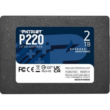 Накопитель SSD 2.5" Patriot 2.0TB P220 <P220S2TB25>
Накопитель SSD 2.5" Patriot 2.0TB P220 <P220S2TB25>