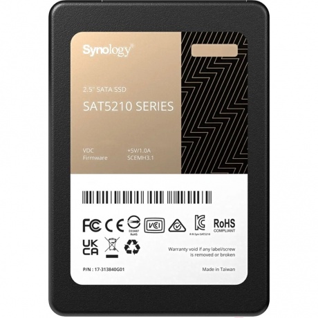 Накопитель SSD Synology SATA 2.5" 7TB (SAT5210-7000G)
Накопитель SSD Synology SATA 2.5" 7TB (SAT5210-7000G)