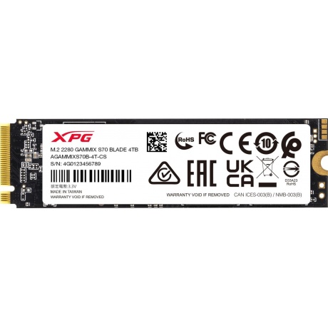 Накопитель SSD A-Data 4Tb Gammix S70 Blade (AGAMMIXS70B-4T-CS)
Накопитель SSD A-Data 4Tb Gammix S70 Blade (AGAMMIXS70B-4T-CS)