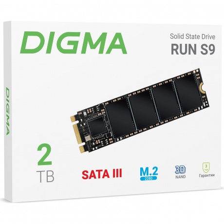 Накопитель SSD Digma SATA-III 2Tb Run S9 (DGSR1002TS93T)
Накопитель SSD Digma SATA-III 2Tb Run S9 (DGSR1002TS93T)
