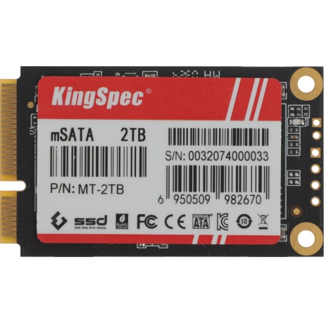 Накопитель SSD Kingspec SATA-III 2TB mSATA (MT-2TB)
Накопитель SSD Kingspec SATA-III 2TB mSATA (MT-2TB)
