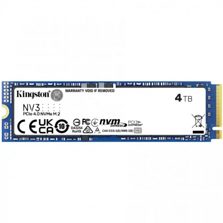 Накопитель SSD Kingston 4Tb (SNV3S/4000G)
Накопитель SSD Kingston 4Tb (SNV3S/4000G)