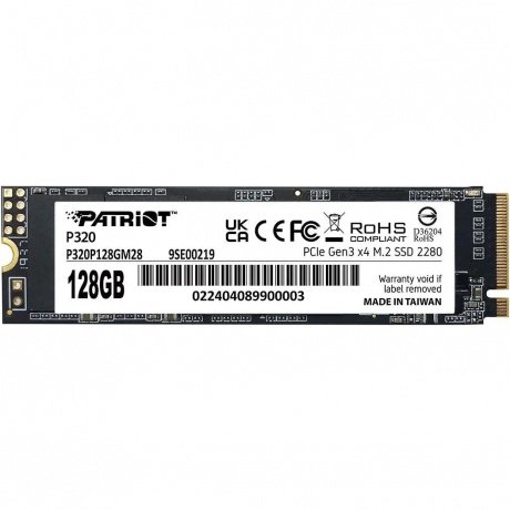 Накопитель SSD Patriot 128GB (P320P128GM28)
Накопитель SSD Patriot 128GB (P320P128GM28)