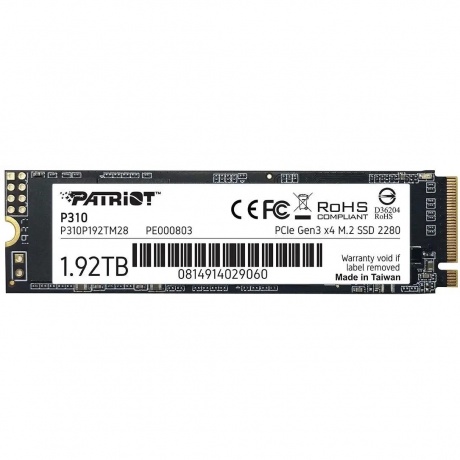 Накопитель SSD Patriot 1920Gb (P310P192TM28)
Накопитель SSD Patriot 1920Gb (P310P192TM28)