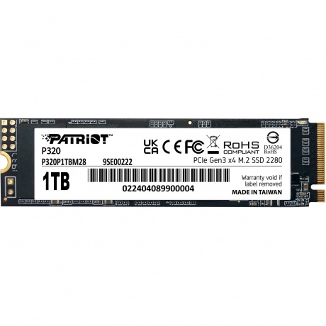 Накопитель SSD Patriot 1Tb (P320P1TBM28)
Накопитель SSD Patriot 1Tb (P320P1TBM28)
