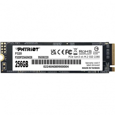 Накопитель SSD Patriot 256GB P320 (P320P256GM28)
Накопитель SSD Patriot 256GB P320 (P320P256GM28)