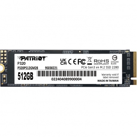 Накопитель SSD Patriot 512GB P320 (P320P512GM28)
Накопитель SSD Patriot 512GB P320 (P320P512GM28)