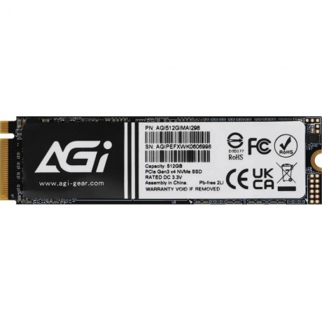 Накопитель SSD AGI AI298 M.2 PCIe 512GB (AGI512GIMAI298-CB)
Накопитель SSD AGI AI298 M.2 PCIe 512GB (AGI512GIMAI298-CB)