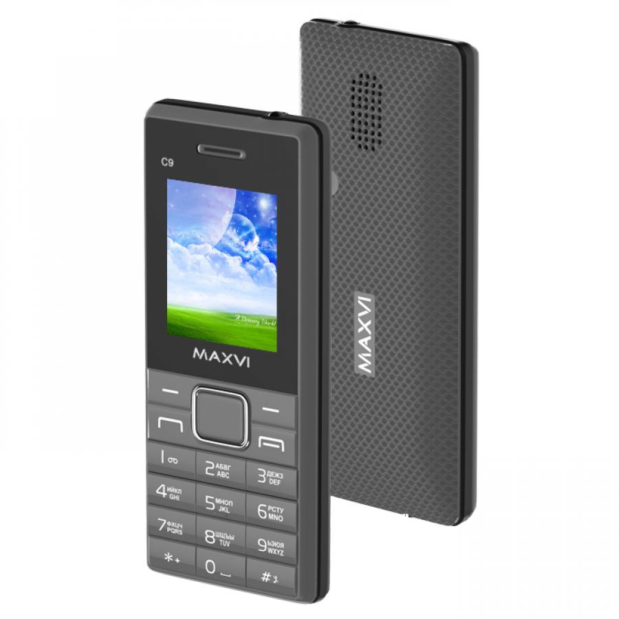 Мобильный телефон Maxvi C9 Grey, Серый 
Мобильный телефон Maxvi C9 Grey, Серый
