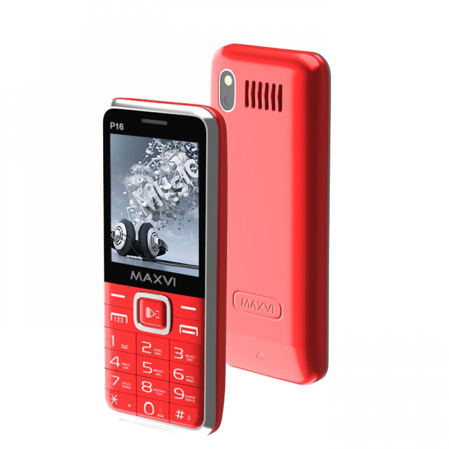Мобильный телефон Maxvi P16 Red, Красный
Мобильный телефон Maxvi P16 Red, Красный