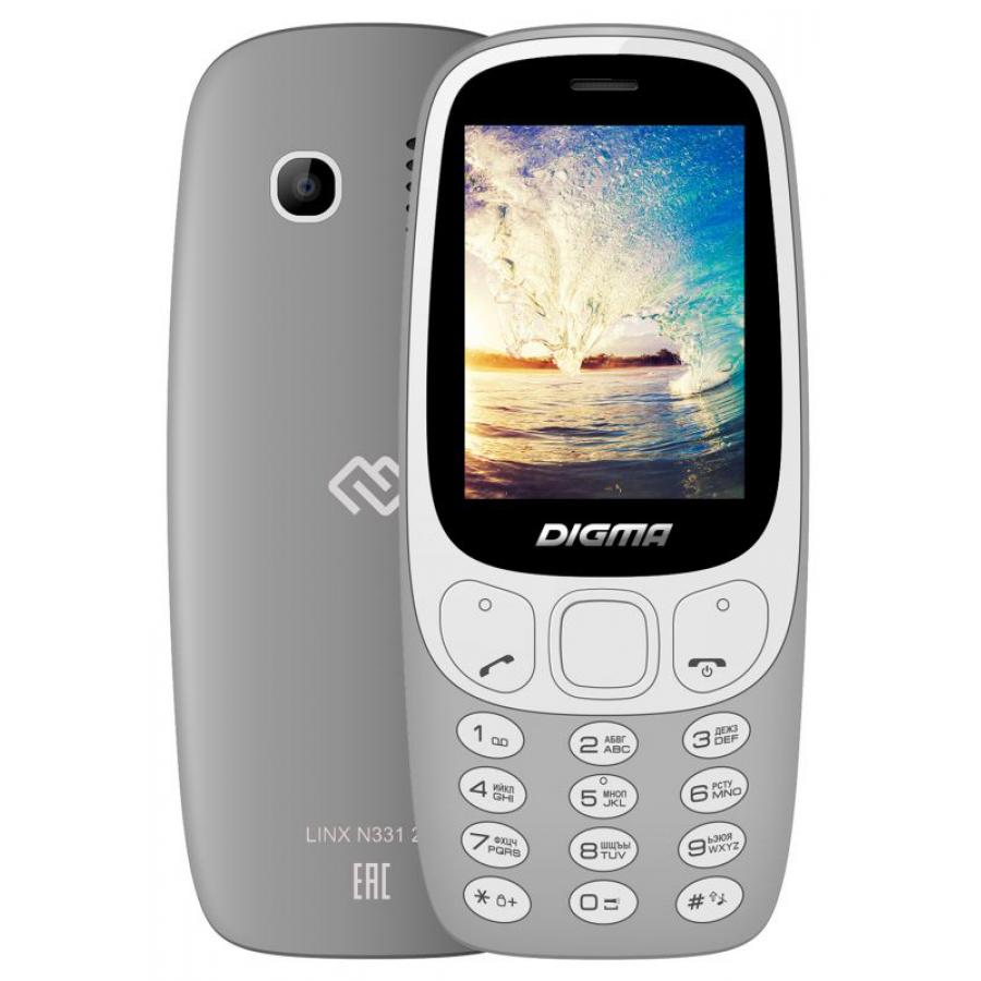 Мобильный телефон Digma Linx N331 2G Gray, Серый
Мобильный телефон Digma Linx N331 2G Gray, Серый