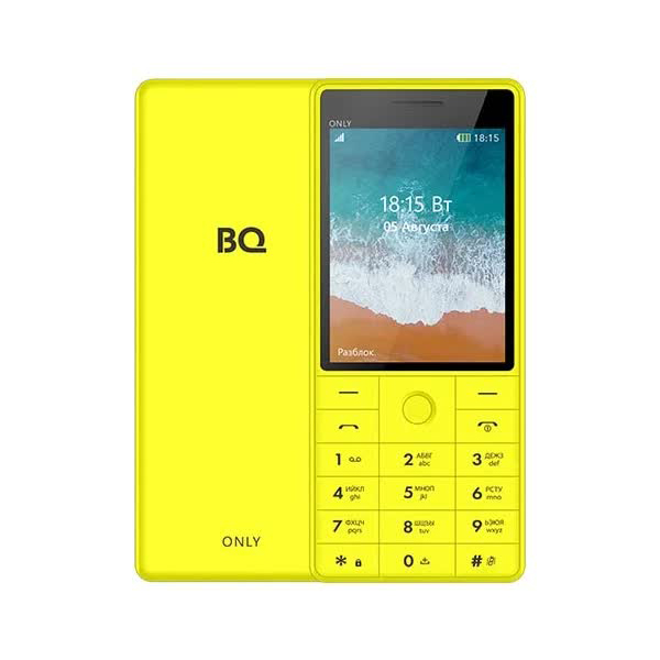 Мобильный телефон BQ 2815 ONLY YELLOW (2 SIM), Желтый
Мобильный телефон BQ 2815 ONLY YELLOW (2 SIM), Желтый