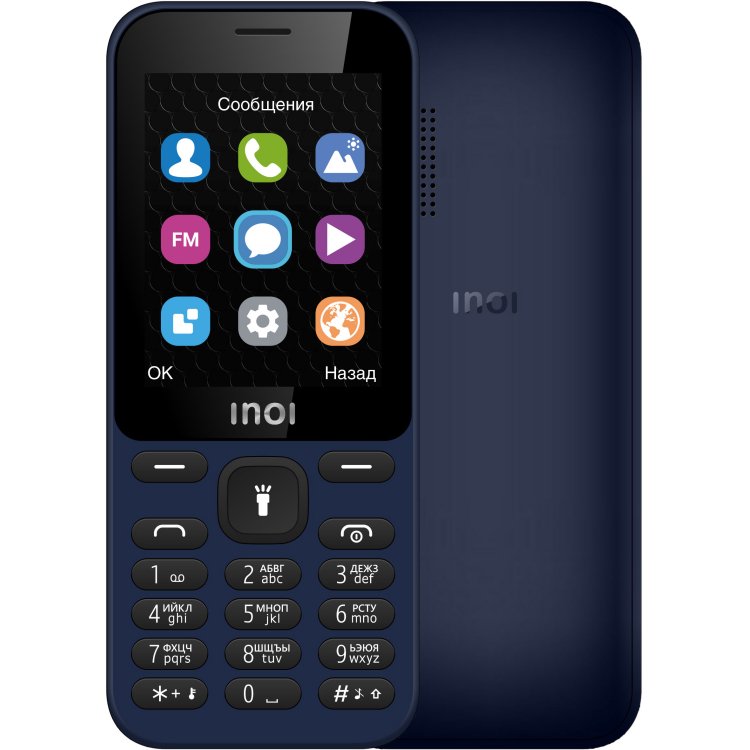 Мобильный телефон INOI 239 Dark Blue, Темно-синий
Мобильный телефон INOI 239 Dark Blue, Темно-синий