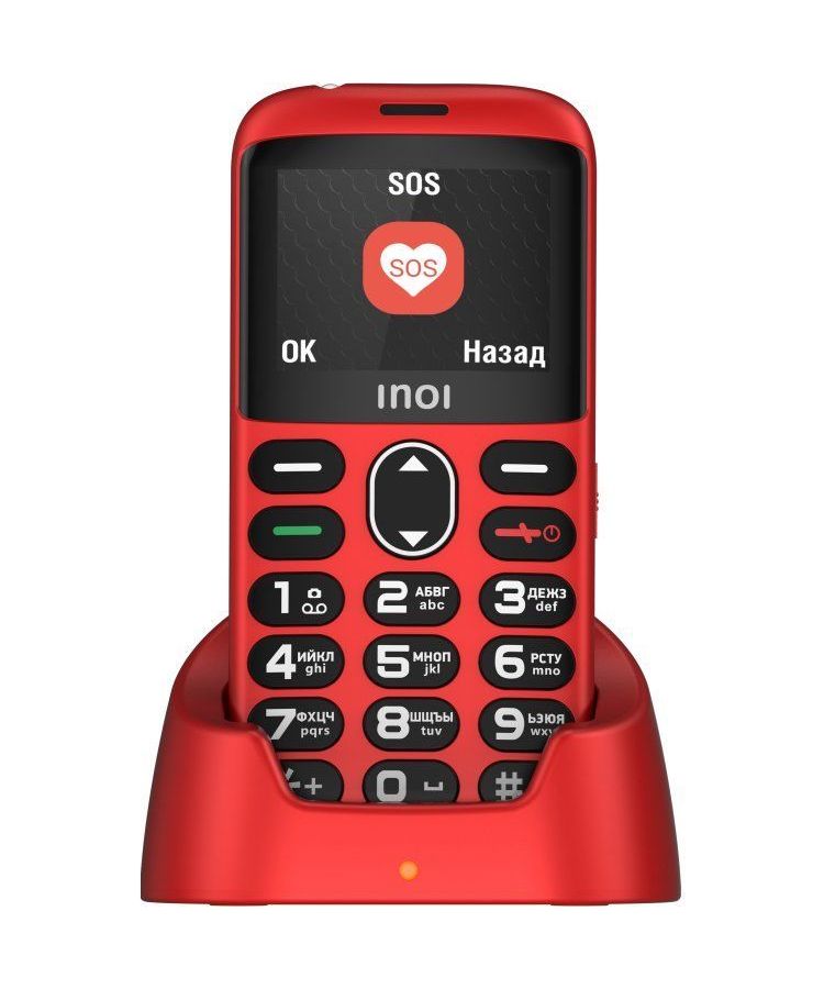 Мобильный телефон INOI 118B Red, Красный
Мобильный телефон INOI 118B Red, Красный