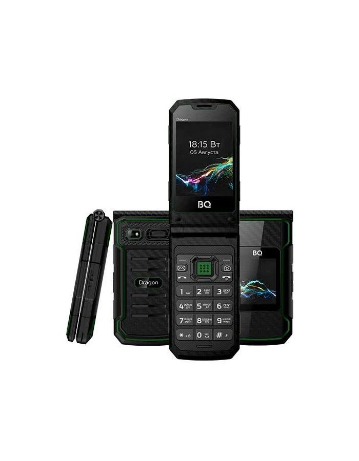Мобильный телефон BQ 2822 Dragon Black/Green, Зеленый/черный
Мобильный телефон BQ 2822 Dragon Black/Green, Зеленый/черный