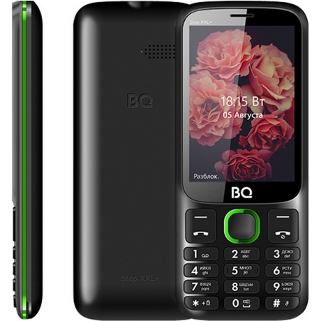 Мобильный телефон BQ 3590 Step XXL+ Black/Green, Зеленый;черный
Мобильный телефон BQ 3590 Step XXL+ Black/Green, Зеленый;черный