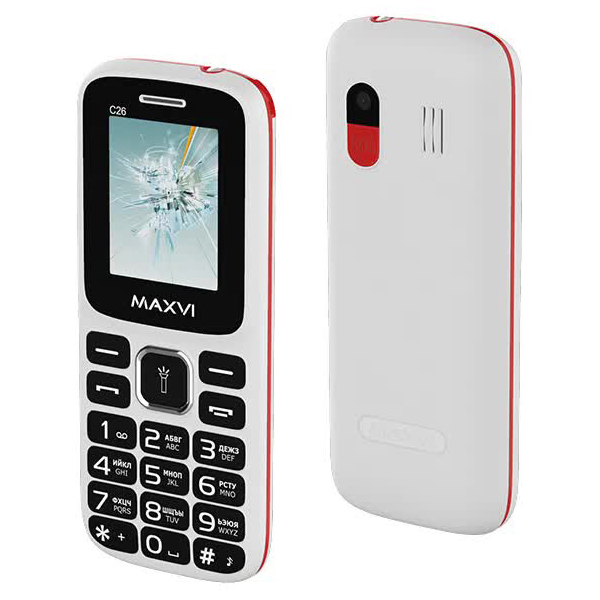 Мобильный телефон MAXVI C26 WHITE RED, Белый/красный
Мобильный телефон MAXVI C26 WHITE RED, Белый/красный