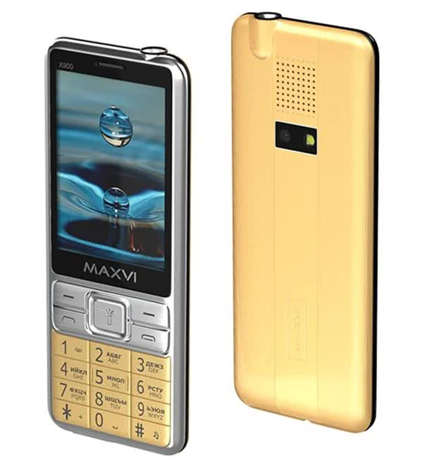 Мобильный телефон MAXVI X900 GOLD (2 SIM), Золото
Мобильный телефон MAXVI X900 GOLD (2 SIM), Золото